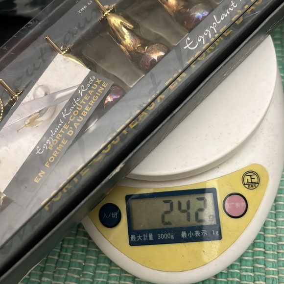 🖤JOIE de VIVRE 4 Eggplant Napkin Rings + 6 Knife rests bundle - Picture 10 of 10